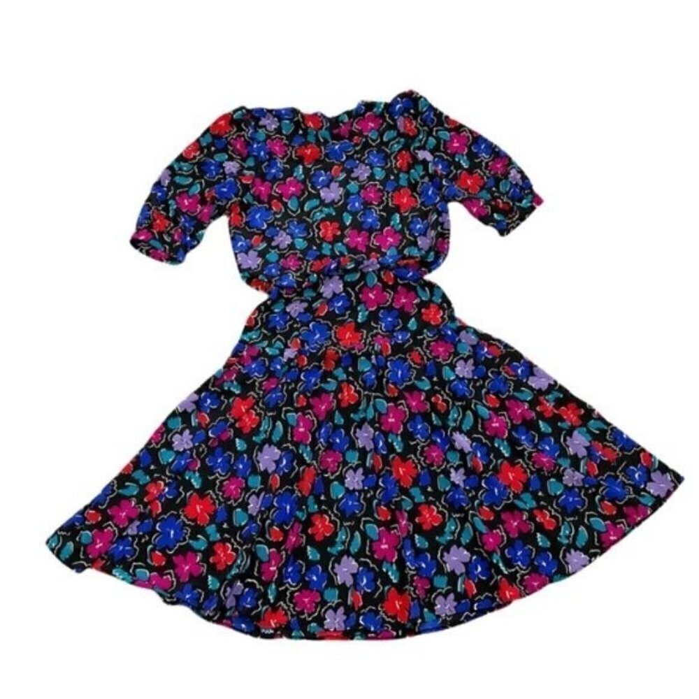 Debenhams Floral colorful half sleeve dress size 8 / uk12 Gorgeous Colorful